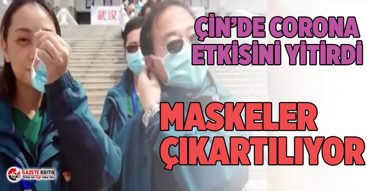 Koronavirüsün etkisini yitirdiği Çin'de maskeler çıkartılmaya başlandı