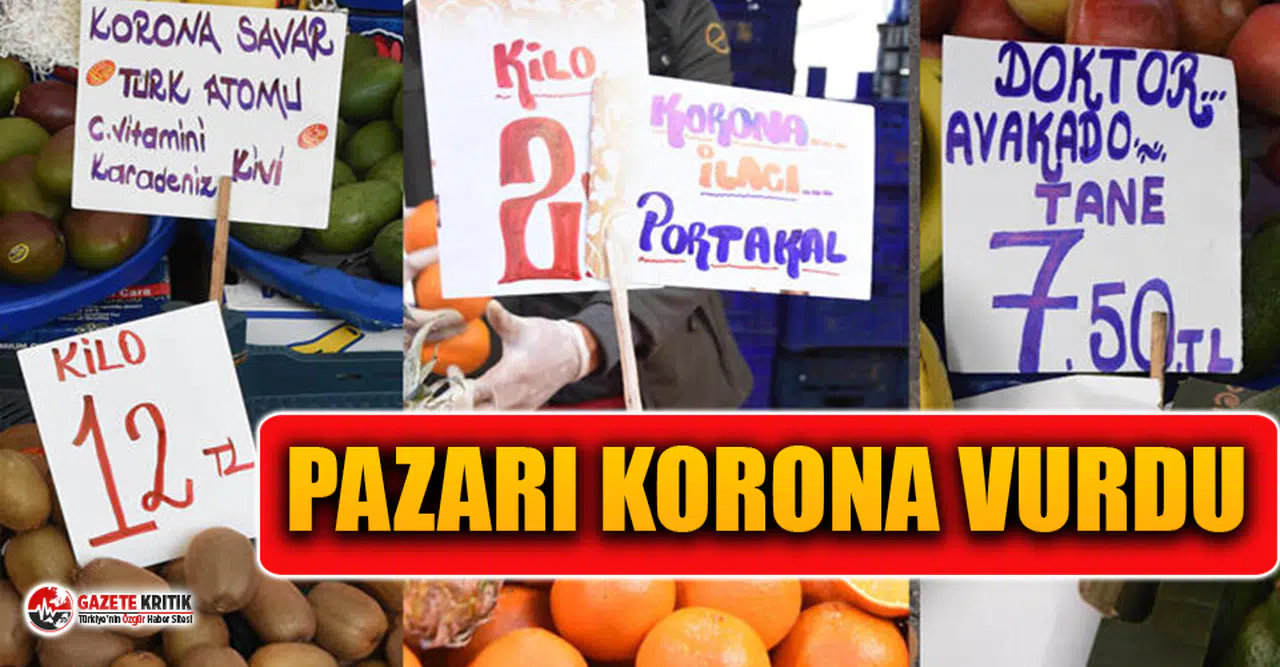 Semt pazarlarına Covid-19 etkisi! Virüs etikete yansıdı