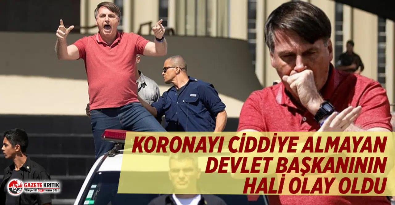 Brezilya Devlet Başkanı koronavirüs protestosunda