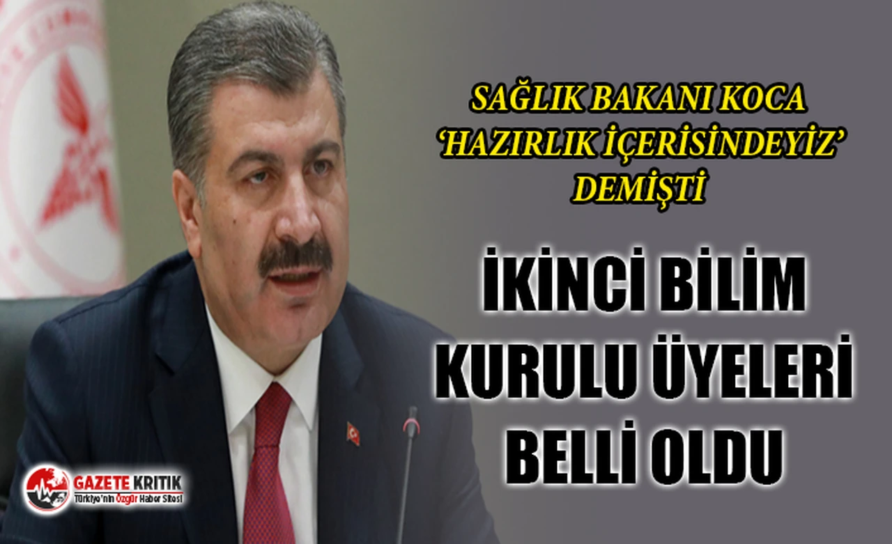 İkinci Bilim Kurulu Üyeleri Belli Oldu