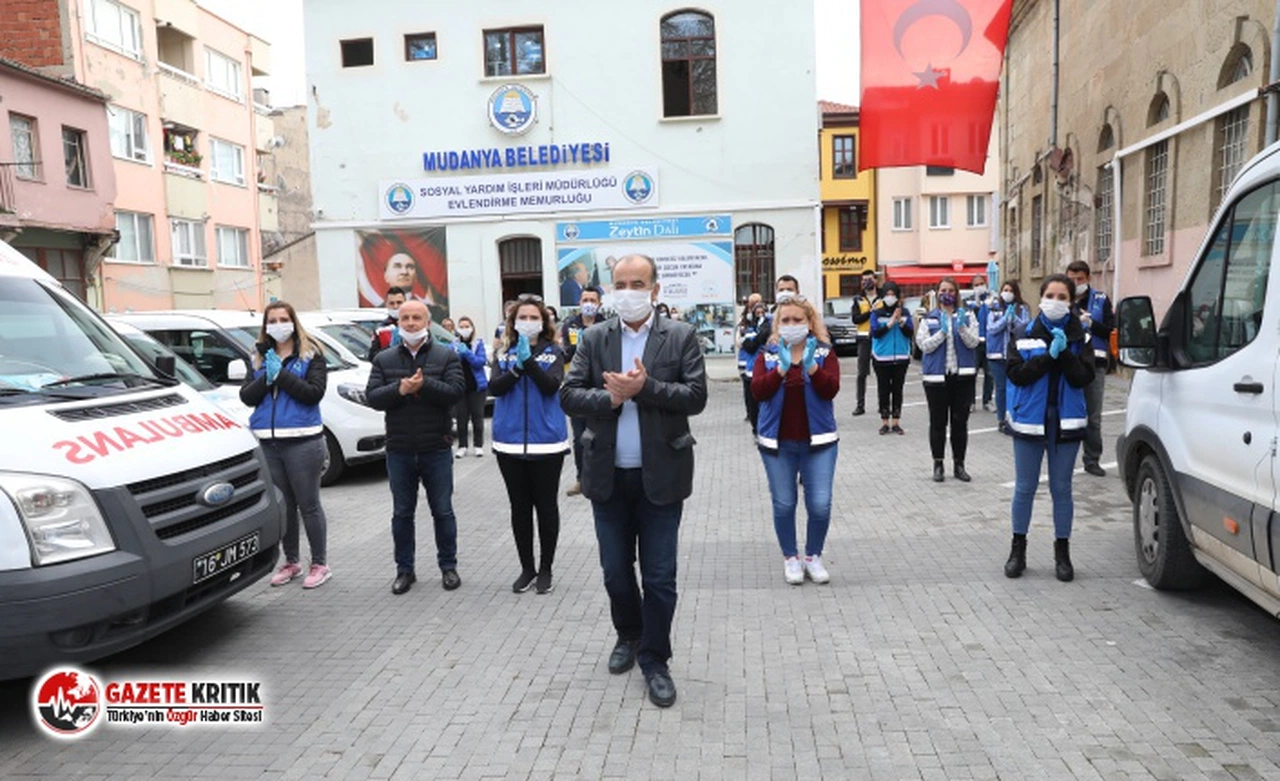 MUDANYA BELEDİYESİ KORONA GÜNLERİNDE DAYANIŞMAYI BÜYÜTTÜ