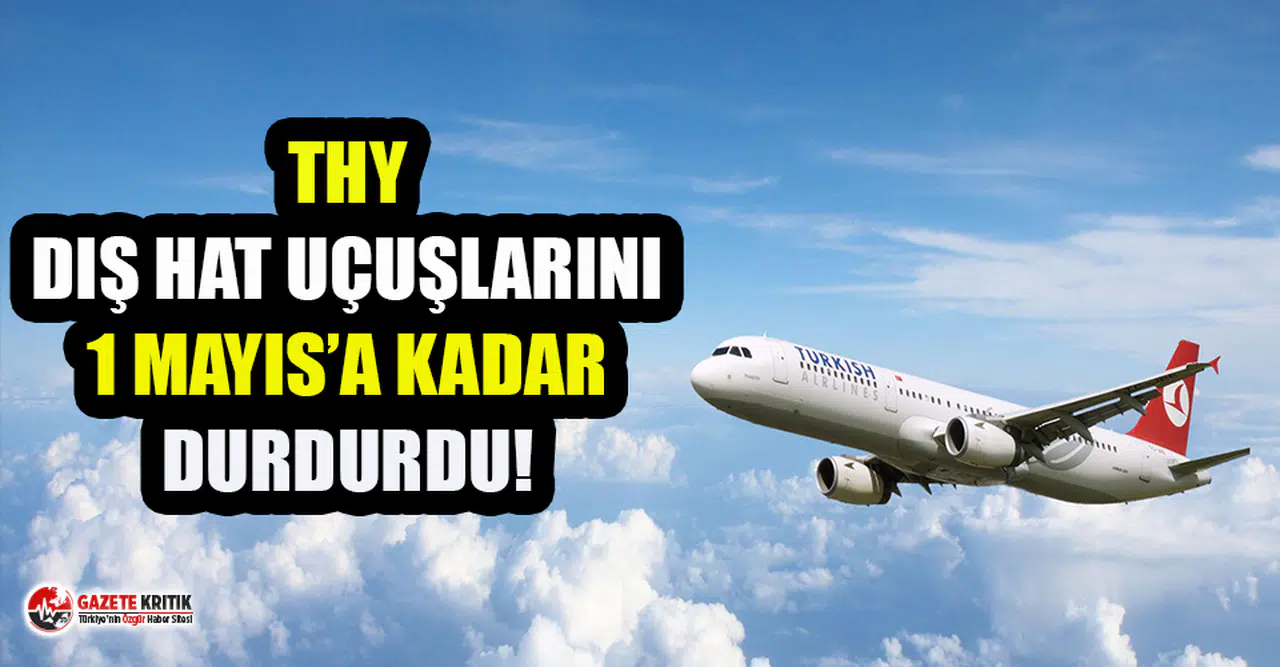 THY, dış hat uçuşlarını 1 Mayıs'a kadar durdurdu