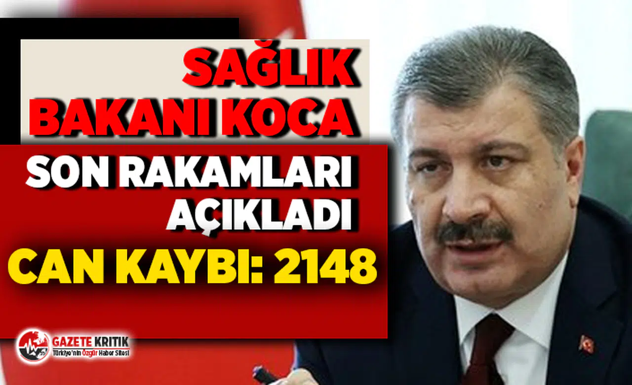 Türkiye'de koronavirüsten hayatını kaybeden kişi sayısı 2 bin 148'e yükseldi