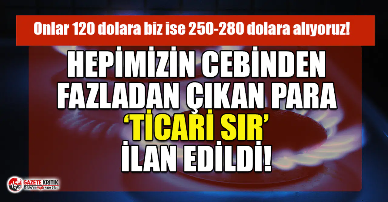 Vatandaşın cebinden çıkan para ''ticari sır'' oldu!