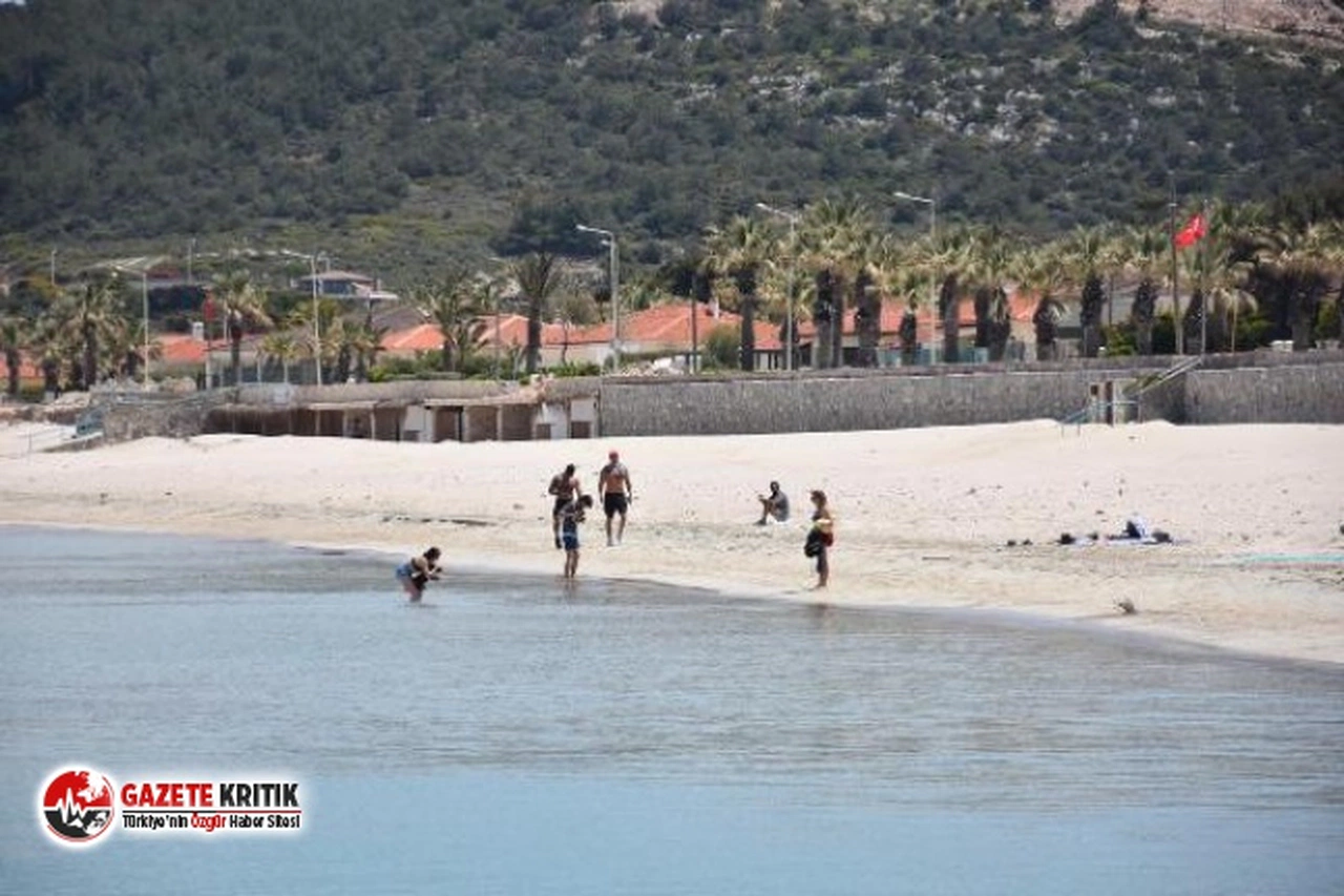 Yasağı dinlemediler denize girdiler