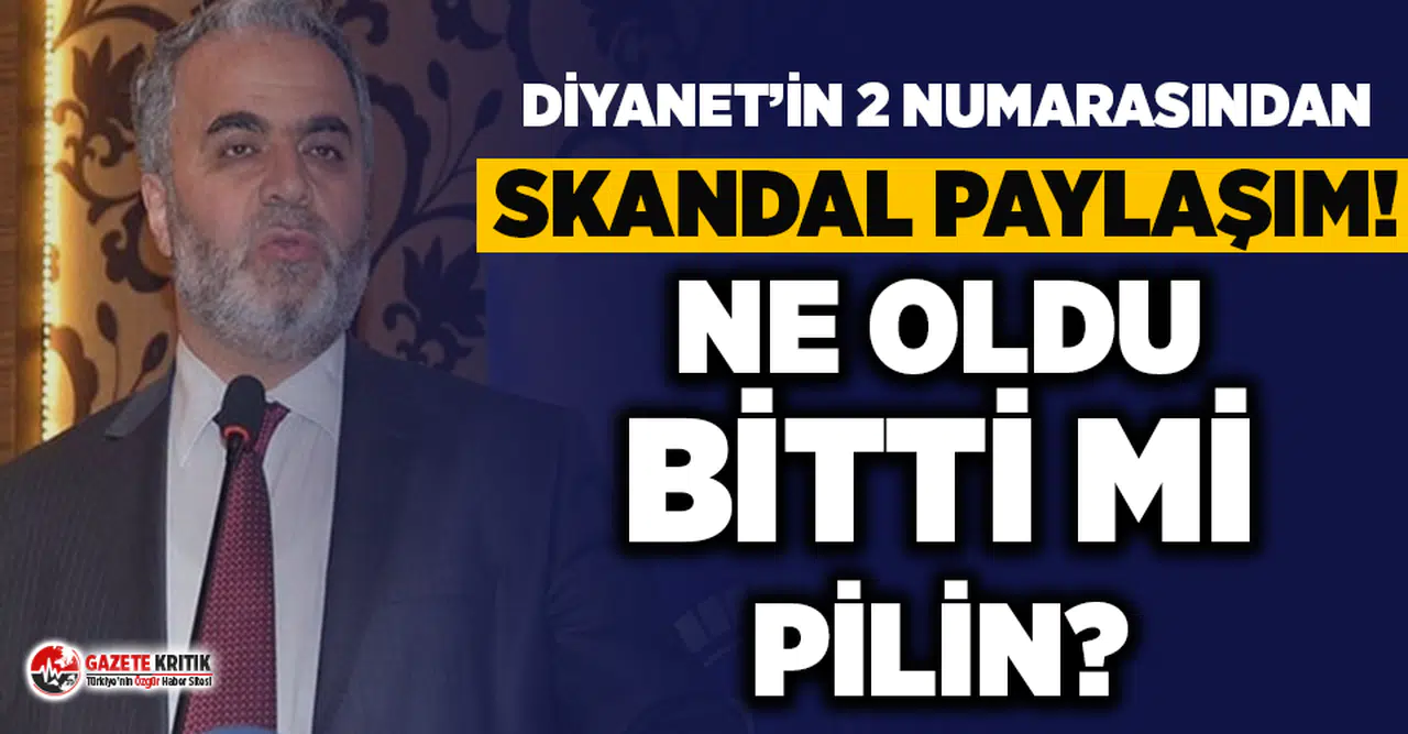 Diyanet’in iki numarasından çirkin paylaşım: Söyle de bir nefes versin putların