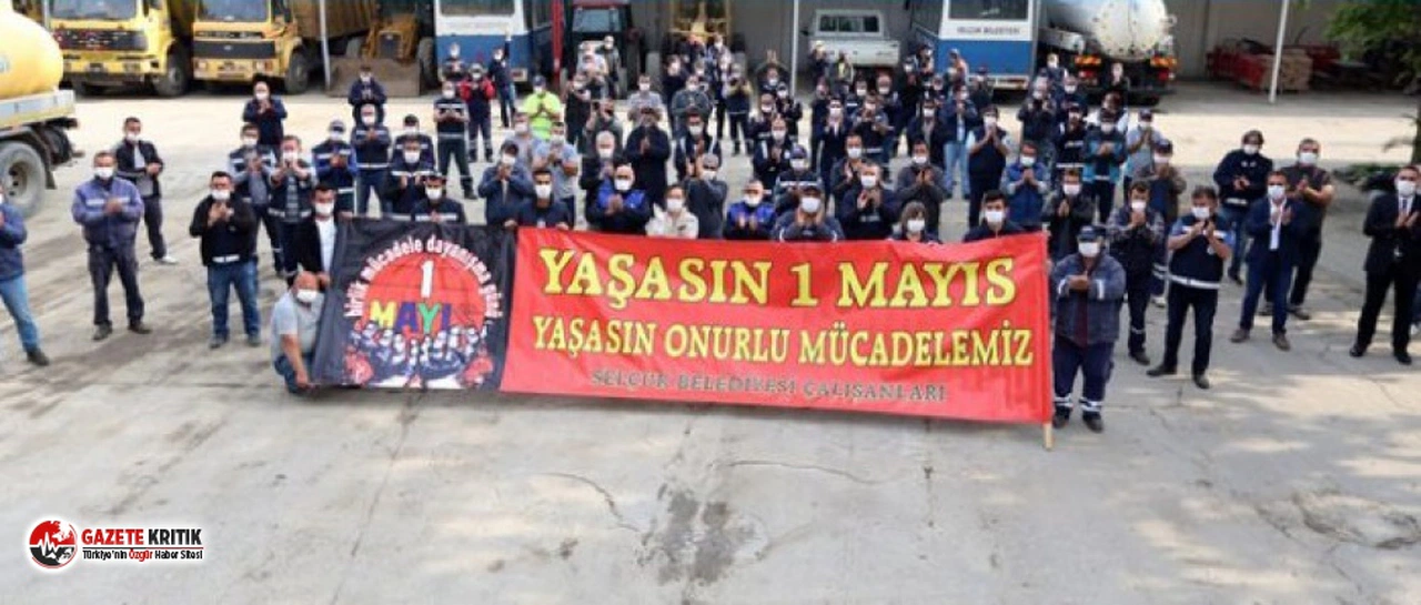 Efes Selçuk Belediyesi Meydanlarda Olmasa da Emekçilerle Omuz Omuza