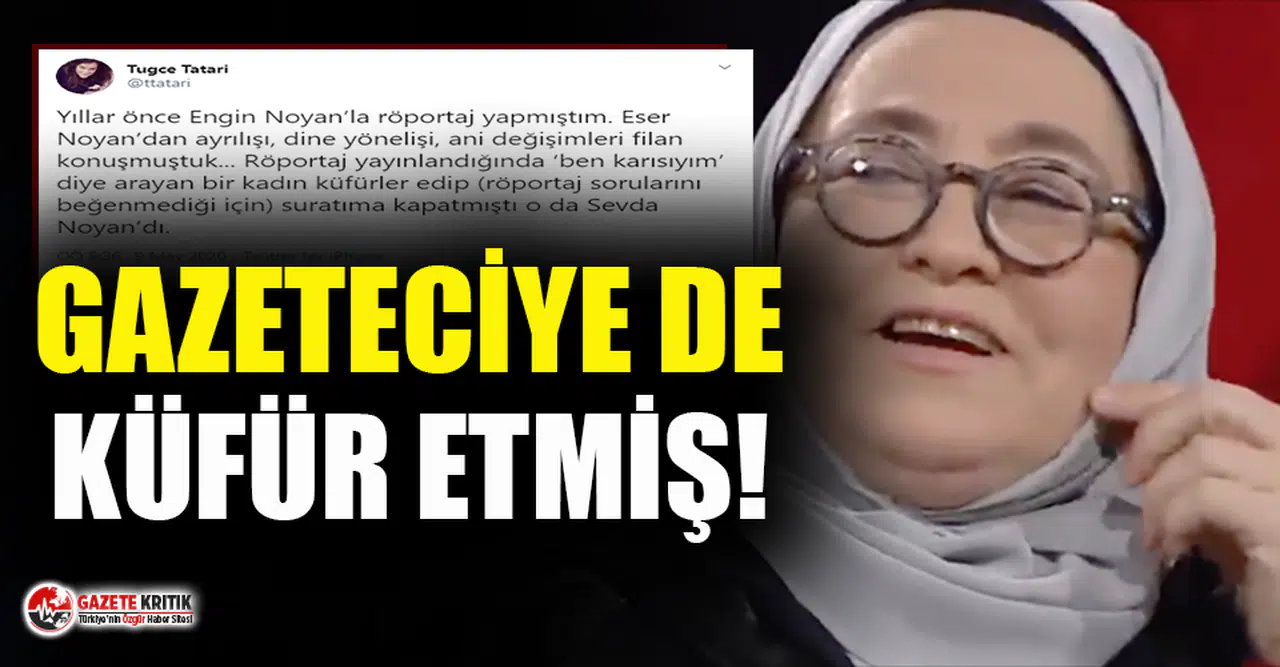 Komşularını ölümle tehdit eden Sevda Noyan, gazeteci Tuğçe Tatari'ye de küfür etmiş!