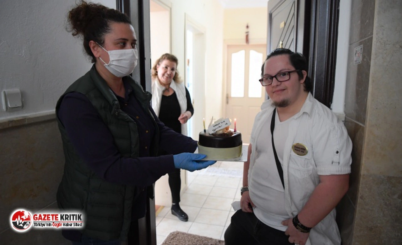 Konyaaltı Belediyesi'nden, down sendromlu Umutcan’a doğum günü sürprizi