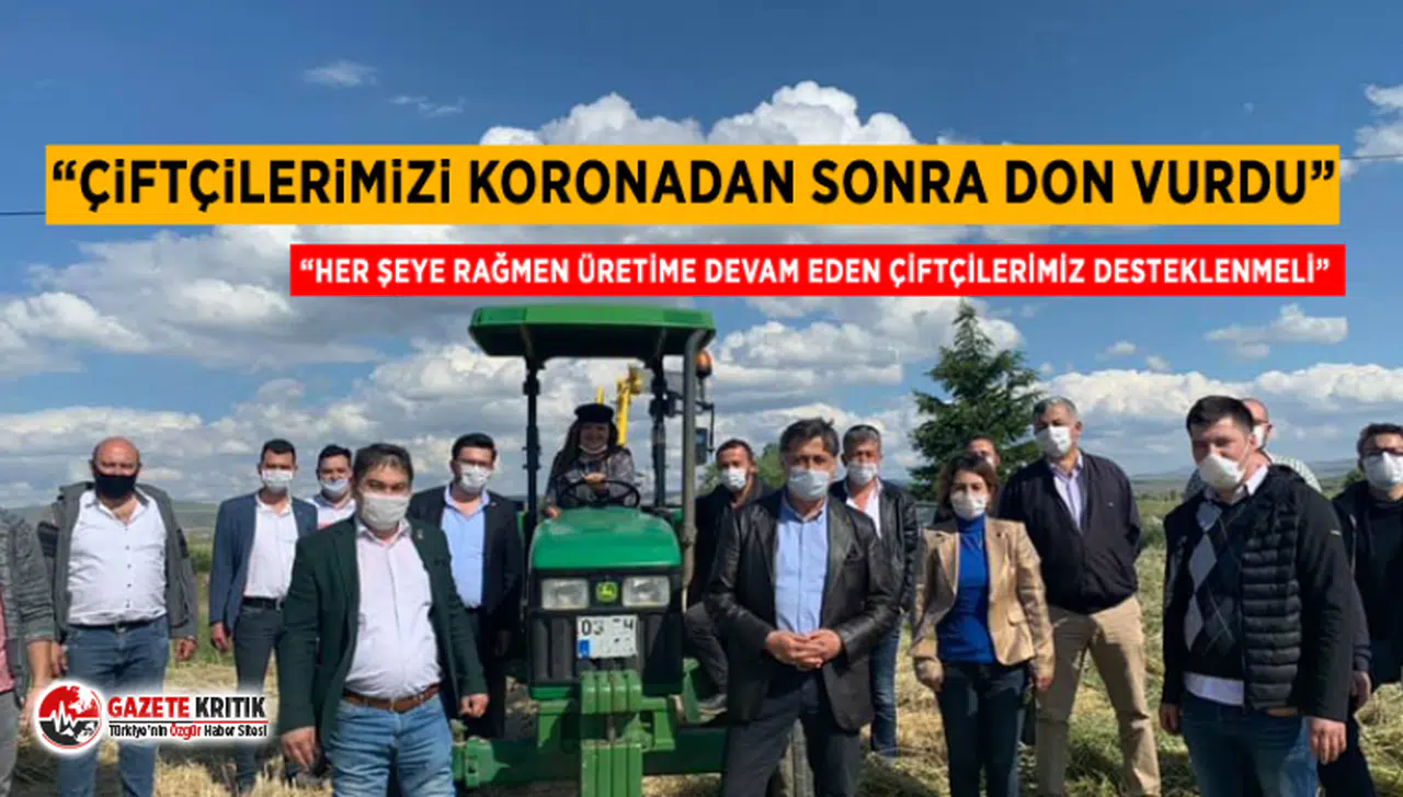 CHP'li Burcu Köksal: Çiftçilerimizi koronadan sonra don vurdu