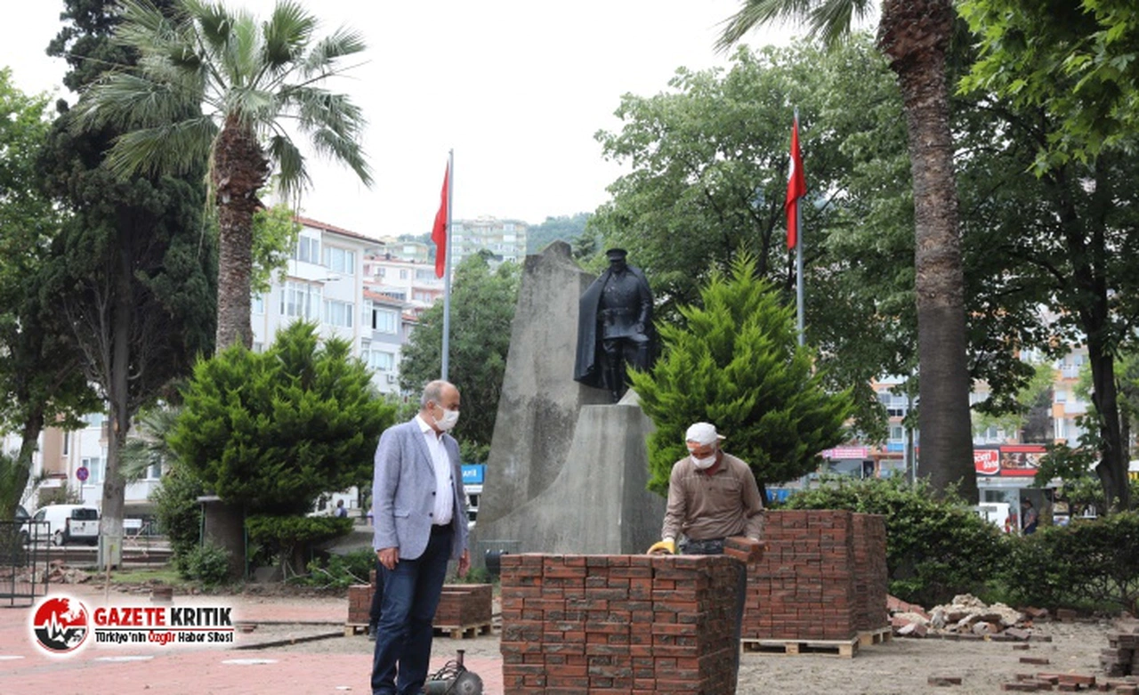 Mudanya Cumhuriyet Meydanı Projesi’nin İlk Etabı Başladı