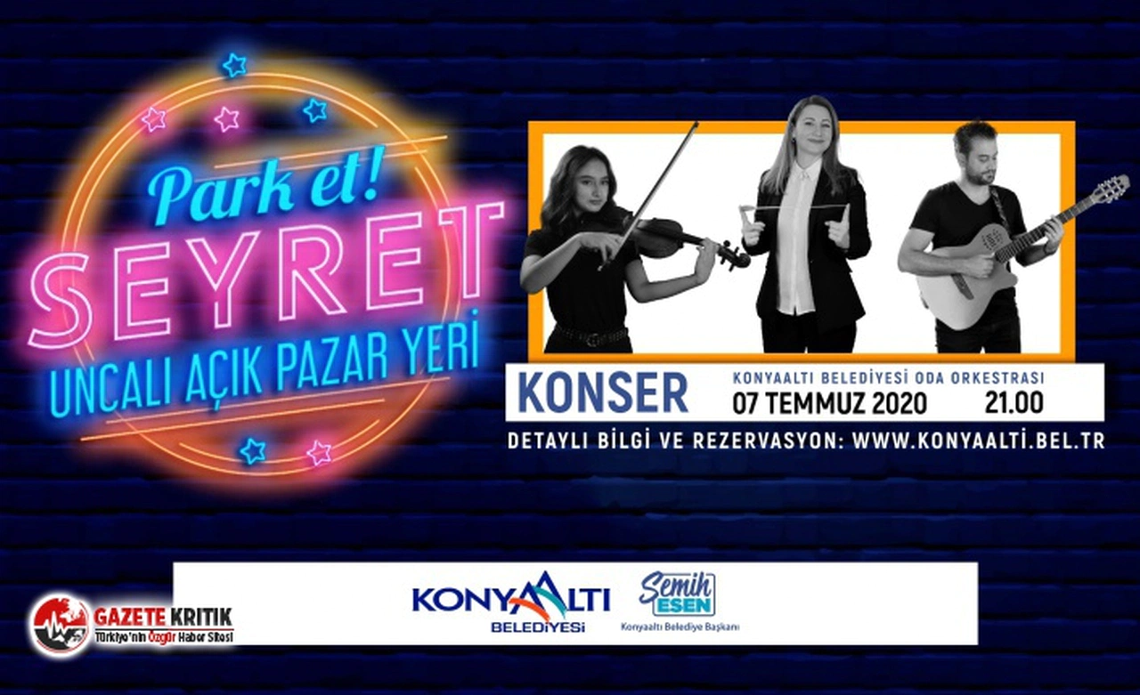 Konyaaltı'nda Park Et Seyret' konserleri başlıyor