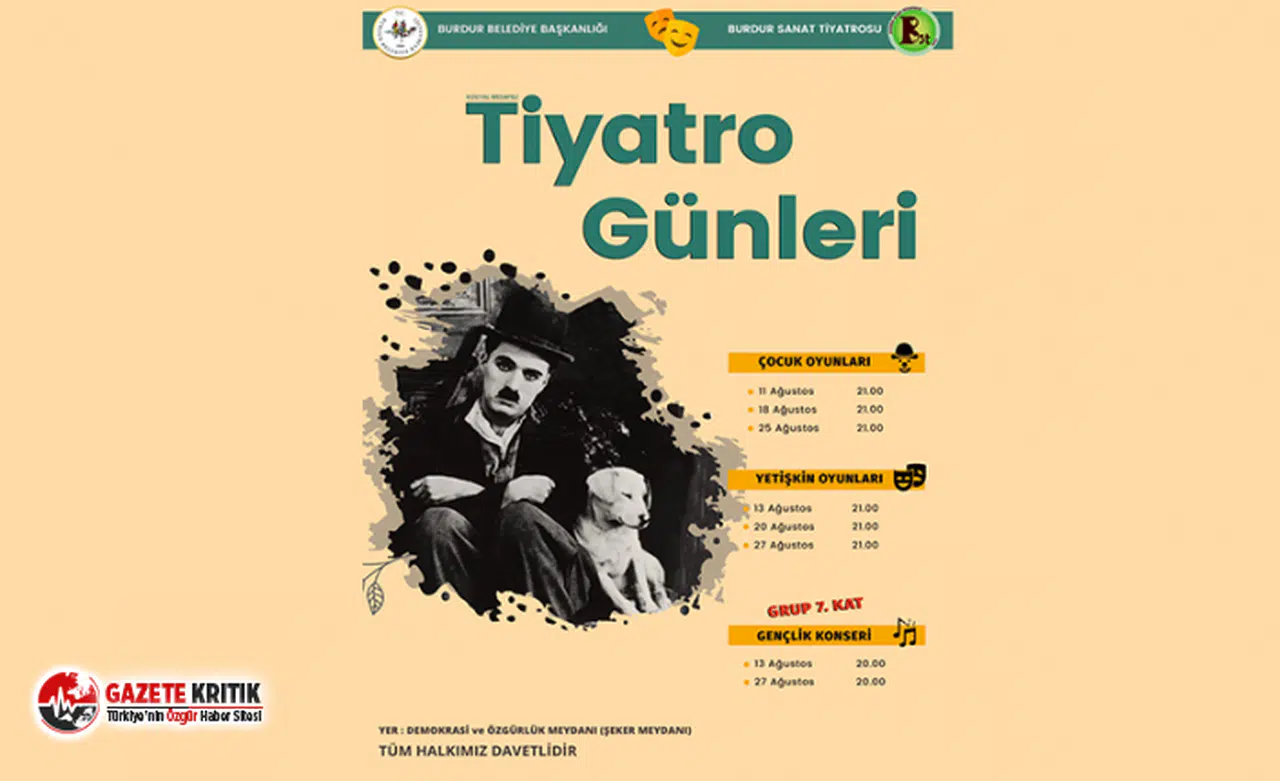Burdur'da Tiyatro Günleri yarın başlıyor!