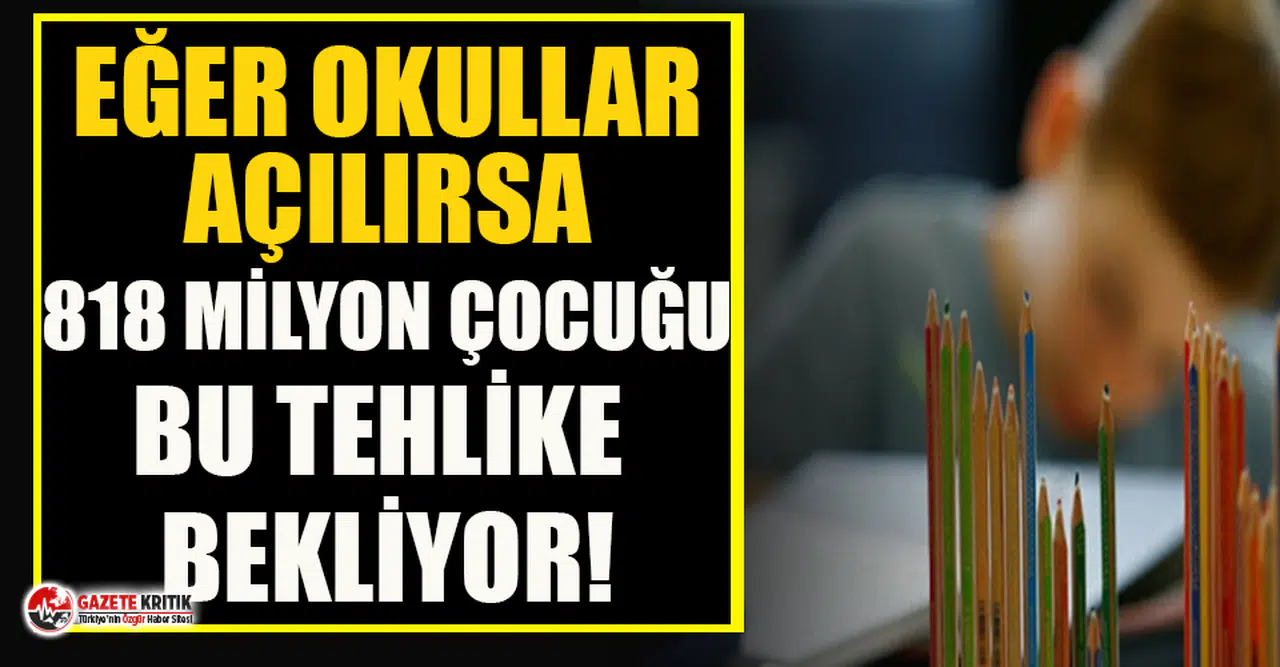 Dünya Sağlık Örgütü’nden okulların açılışıyla ilgili korkutan uyarı!