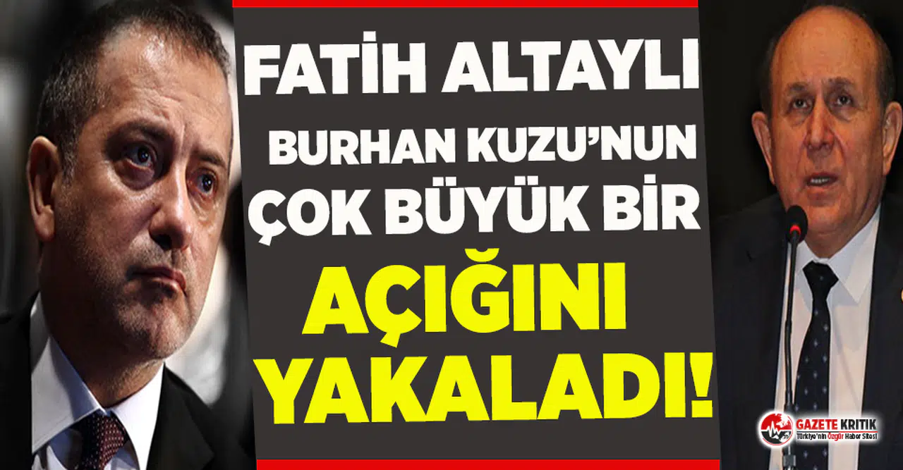 Fatih Altaylı, Burhan Kuzu'ya fena sardı! Kuzu'nun büyük bir açığını açıkladı