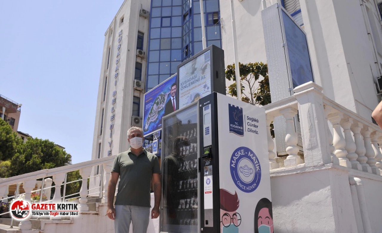 Kuşadası'nda tıbbi maskelere erişim maskematikle daha kolay