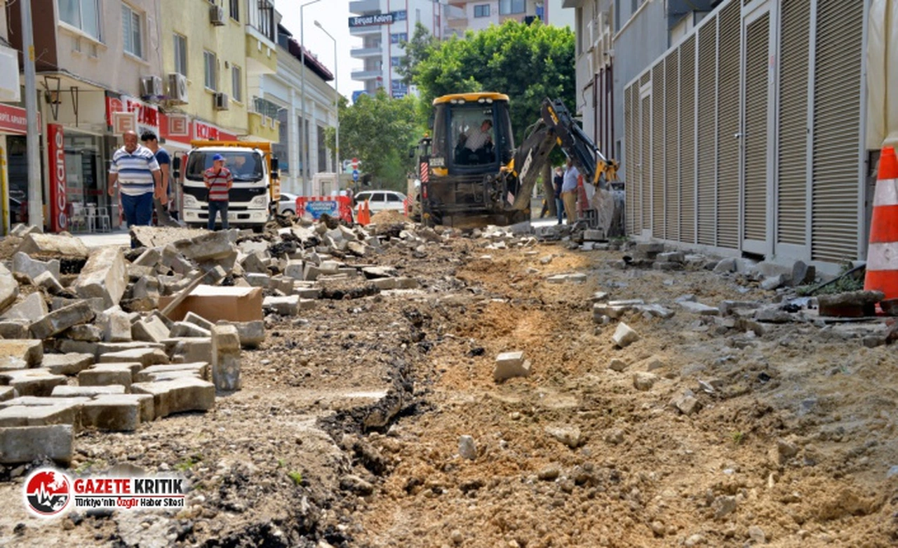 Yenişehir Belediyesi Alanya Sokağı'nda çalışmalarına başladı