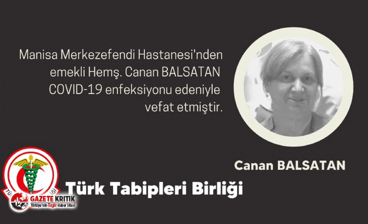 Bir hemşire daha koronavirüs nedeniyle hayatını kaybetti