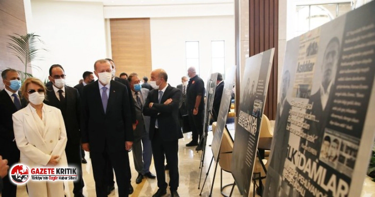 Erdoğan ve Tansu Çiller 12 Eylül askeri darbesinin fotoğraf sergisini gezdi