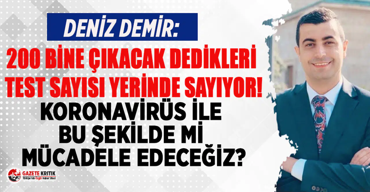 CHP'li Deniz Demir'den Bakan Koca'ya test tepkisi!