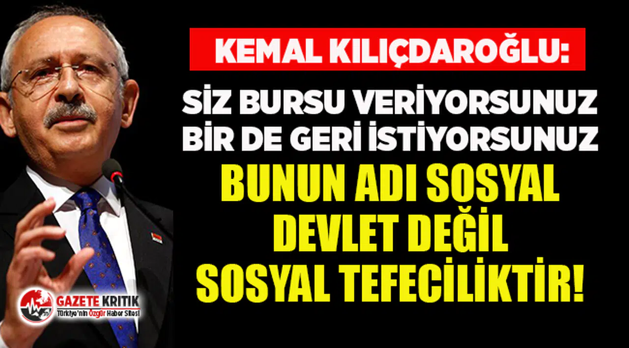 Kemal Kılıçdaroğlu'ndan "KYK borçları silinsin" çağrısı!