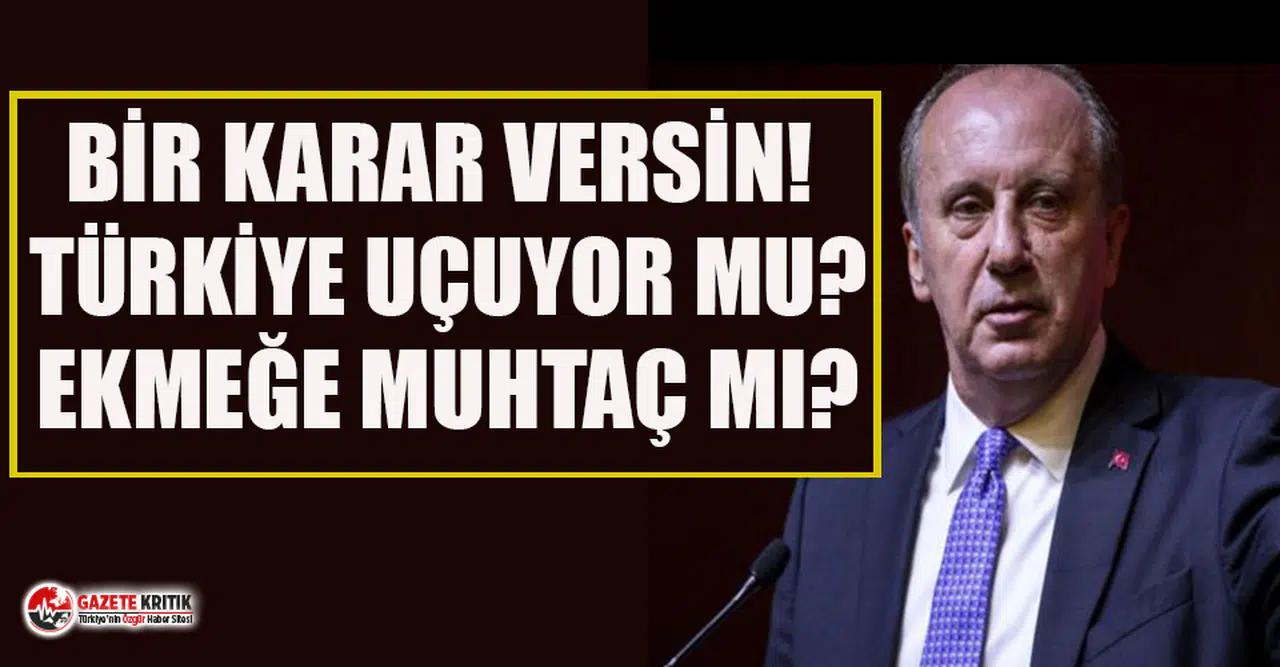 Muharrem İnce'den Bahçeli'ye 'askıda ekmek' yanıtı!