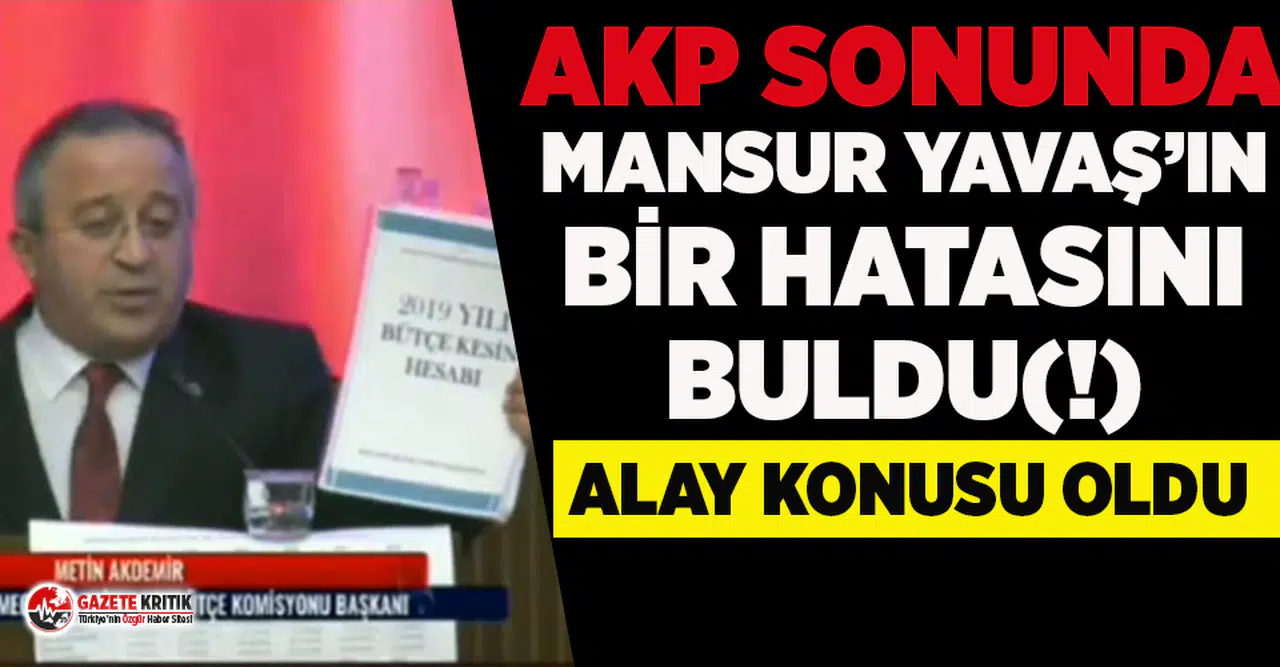 AKP sonunda Mansur Yavaş'ın  bir hatasını buldu