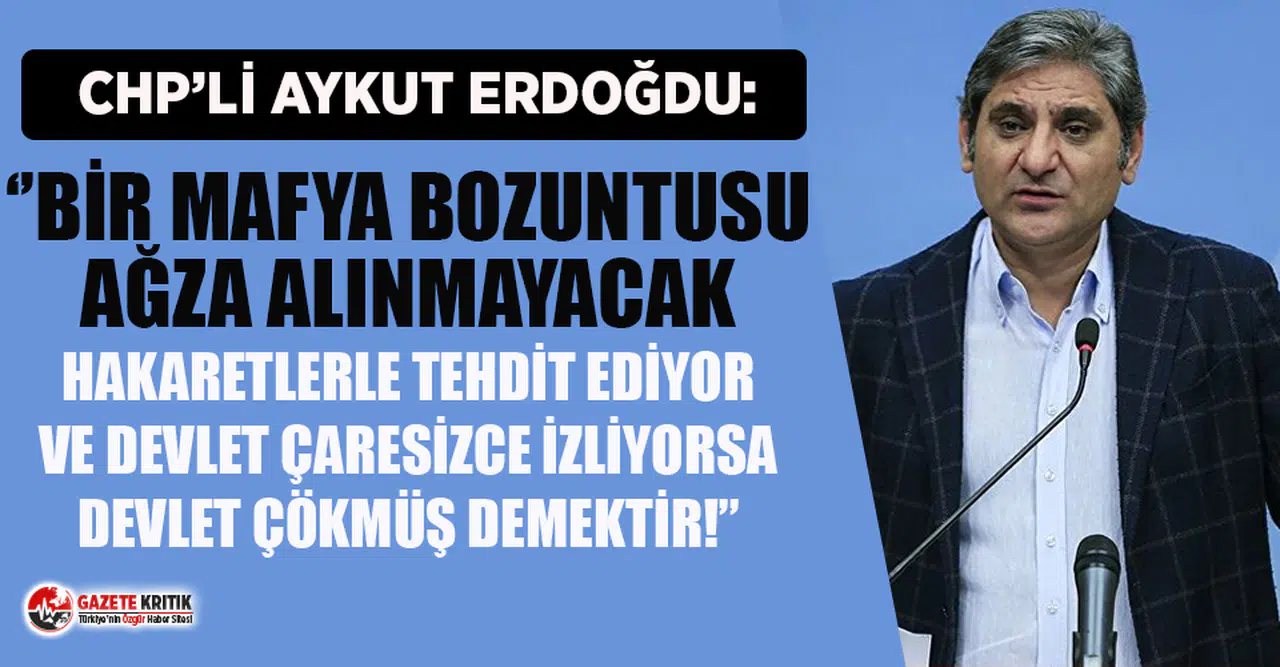 Kılıçdaroğlu'na yapılan tehdide mevcut vekillerden ilk tepki Aykut Erdoğdu'dan geldi!