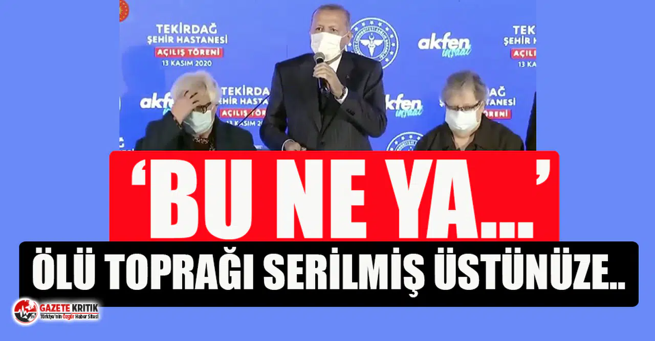 Törende alkışlanmayan Erdoğan salondakilere sitem etti!