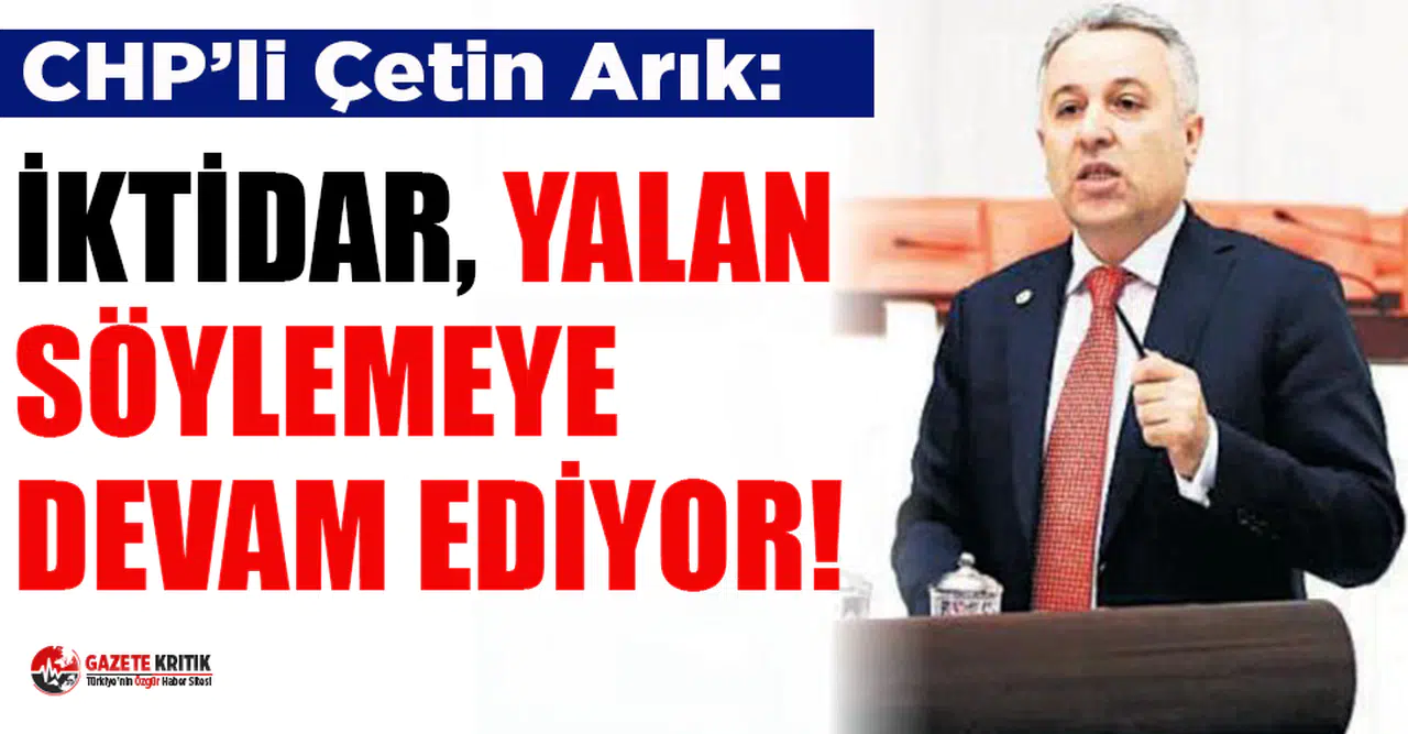 CHP'li Arık: Yandaşa para çok, sağlık çalışanlarına para yok!