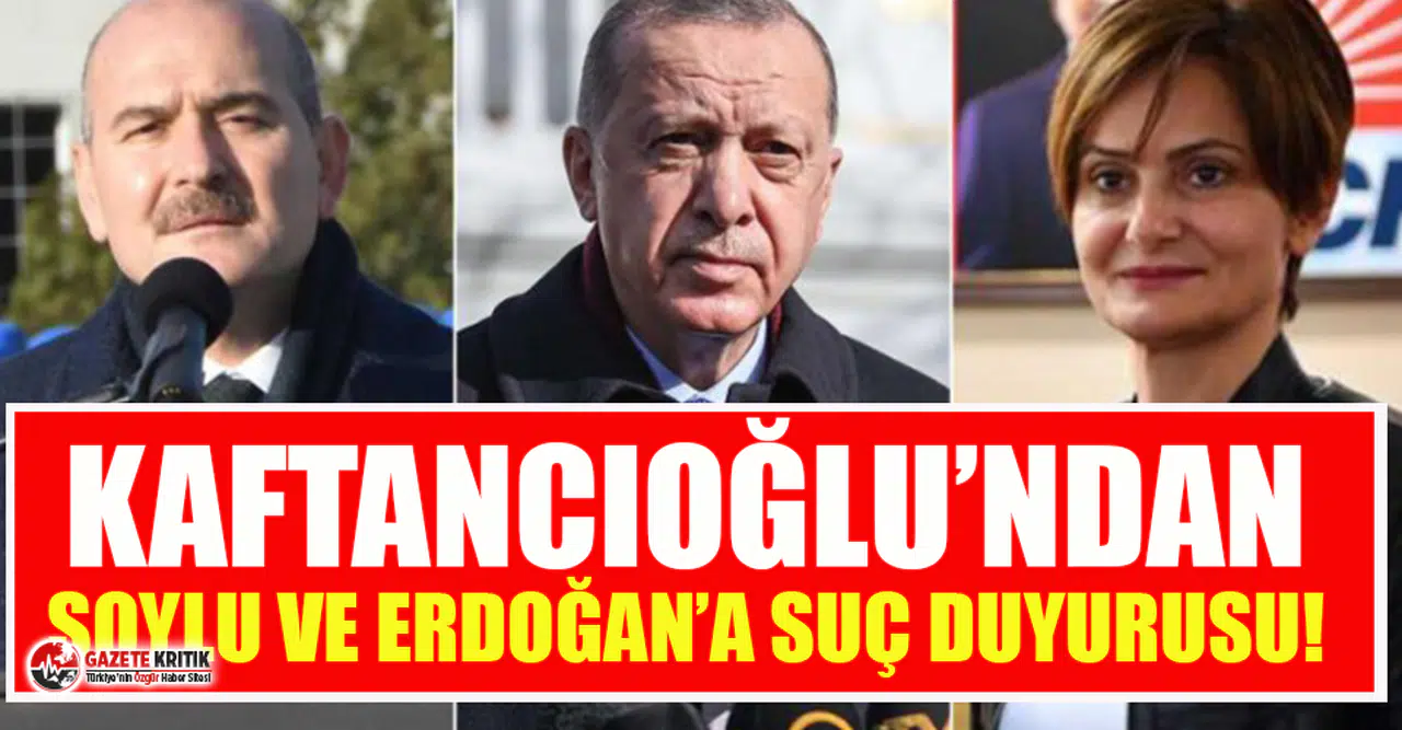 Kaftancıoğlu'ndan Erdoğan ve Soylu'ya tazminat davası
