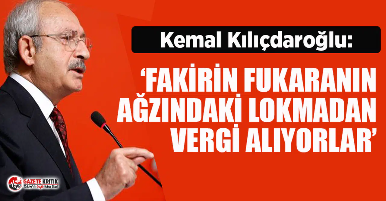 Kılıçdaroğlu: 83 milyonun ödediği vergiler, Londra'daki bir avuç tefeciye gidiyor