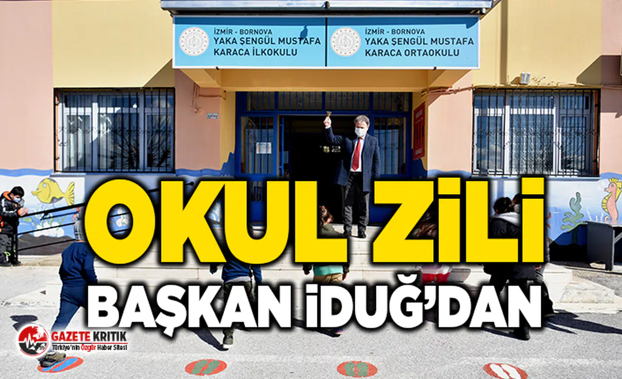 Bornova'da Okul zili Başkan İduğ’dan