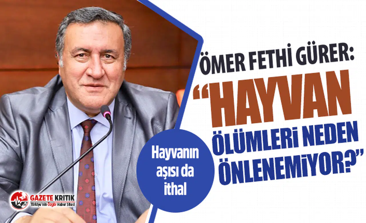 CHP'li Gürer, Hayvan Ölümlerini Tbmm Gündemine Getirdi