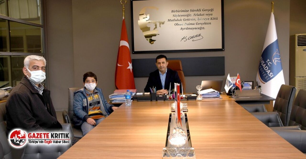 Başkan Ömer Günel minik Efe'ye verdiği sözü tuttu