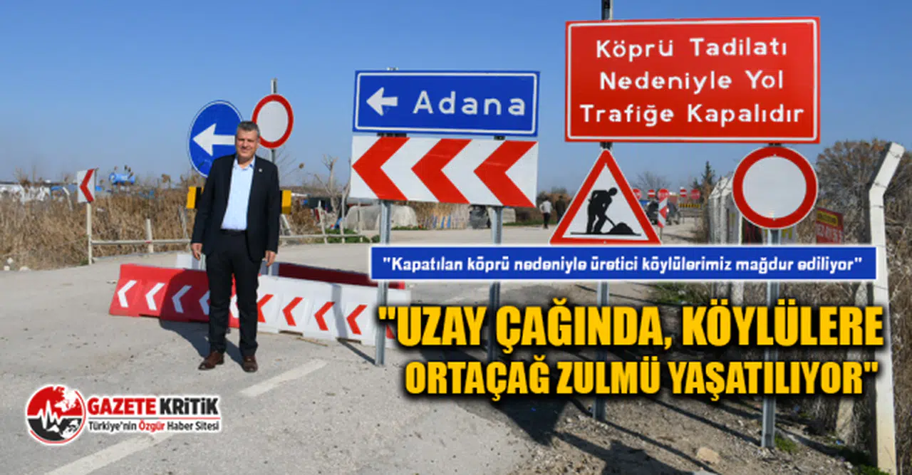 CHP'li Ayhan Barut, bitmeyen köprü tadilatına tepki gösterdi