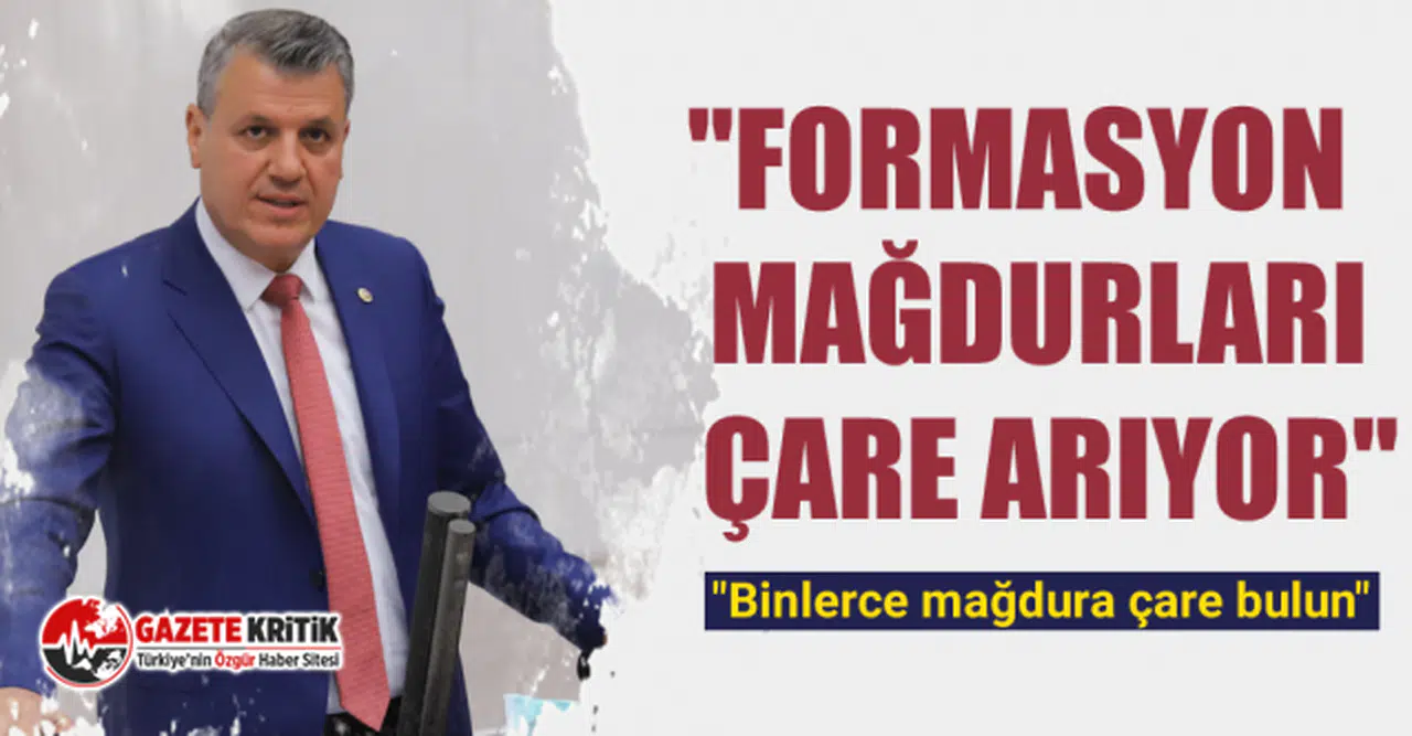 CHP'li Ayhan Barut, formasyon mağduriyetini Meclis gündemine taşıdı