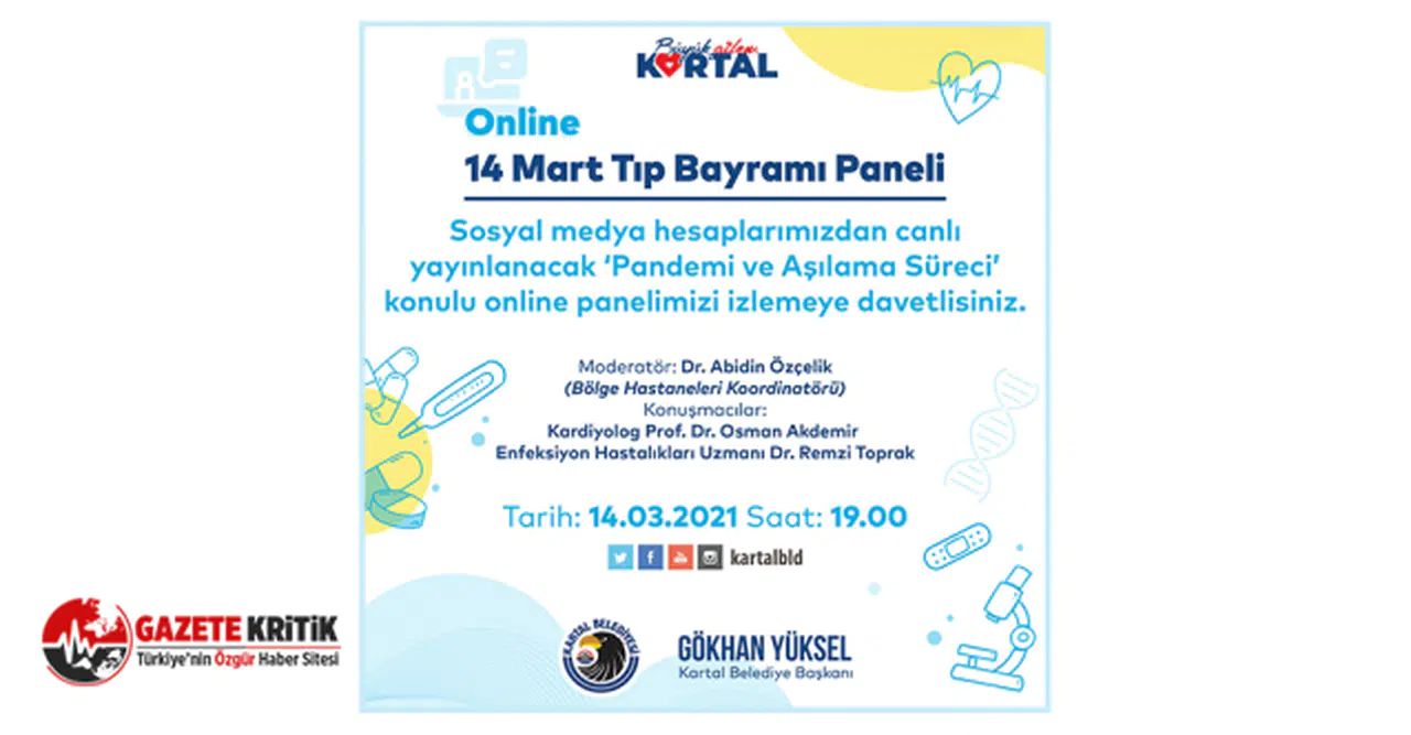 Kartal Belediyesi’nden 14 Mart Tıp Bayramı Paneli!