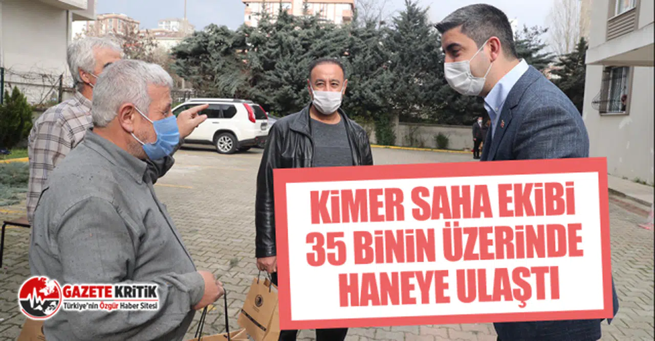 Kimer Saha Ekibi 35 Binin Üzerinde Haneye Ulaştı