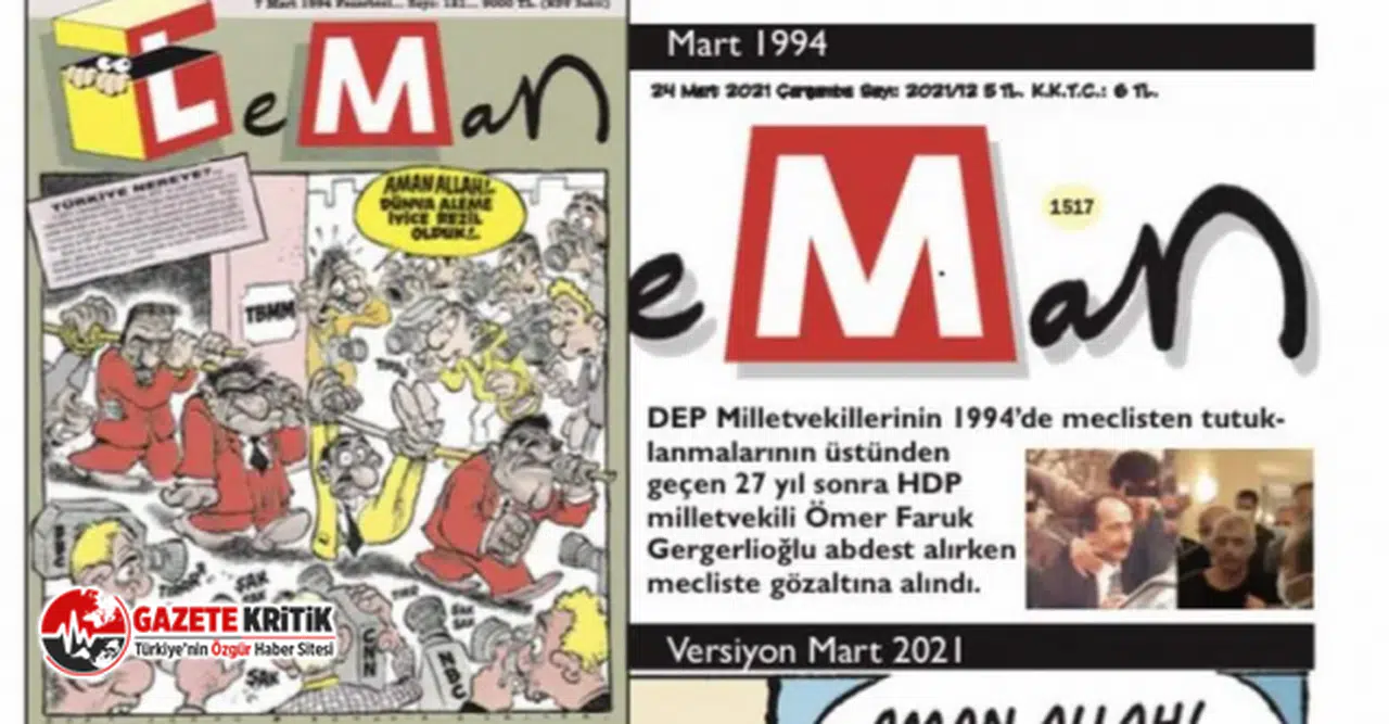 LeMan 27 yıl sonra aynı kapakla çıktı!