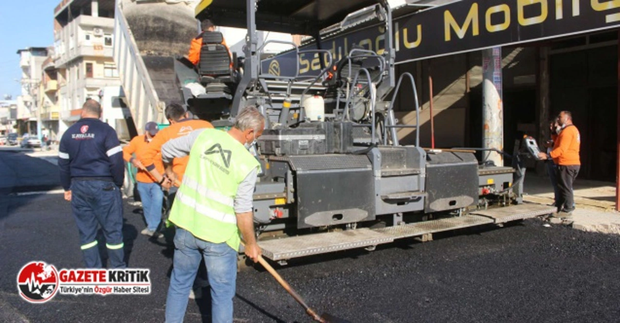 Mersin Büyükşehir’den Hal Mahallesi’ne Sıcak Asfalt Çalışması