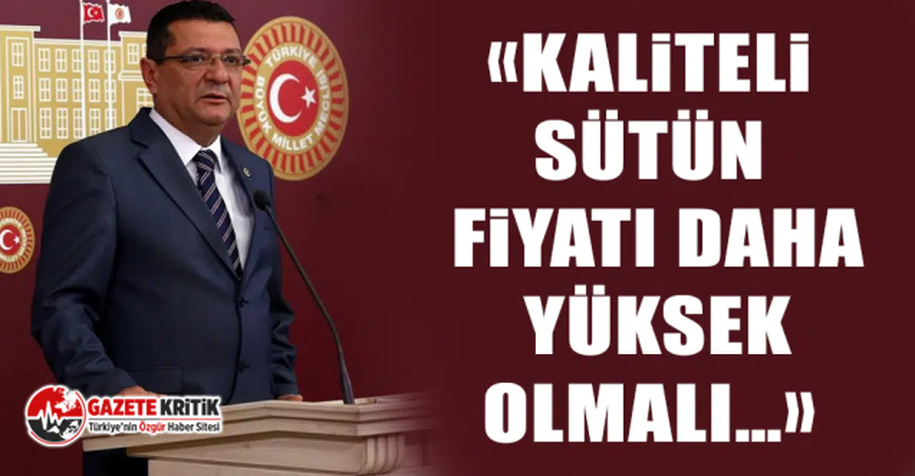 CHP'li Mehmet Göker: Süt yem paritesi neden konuşulmuyor…