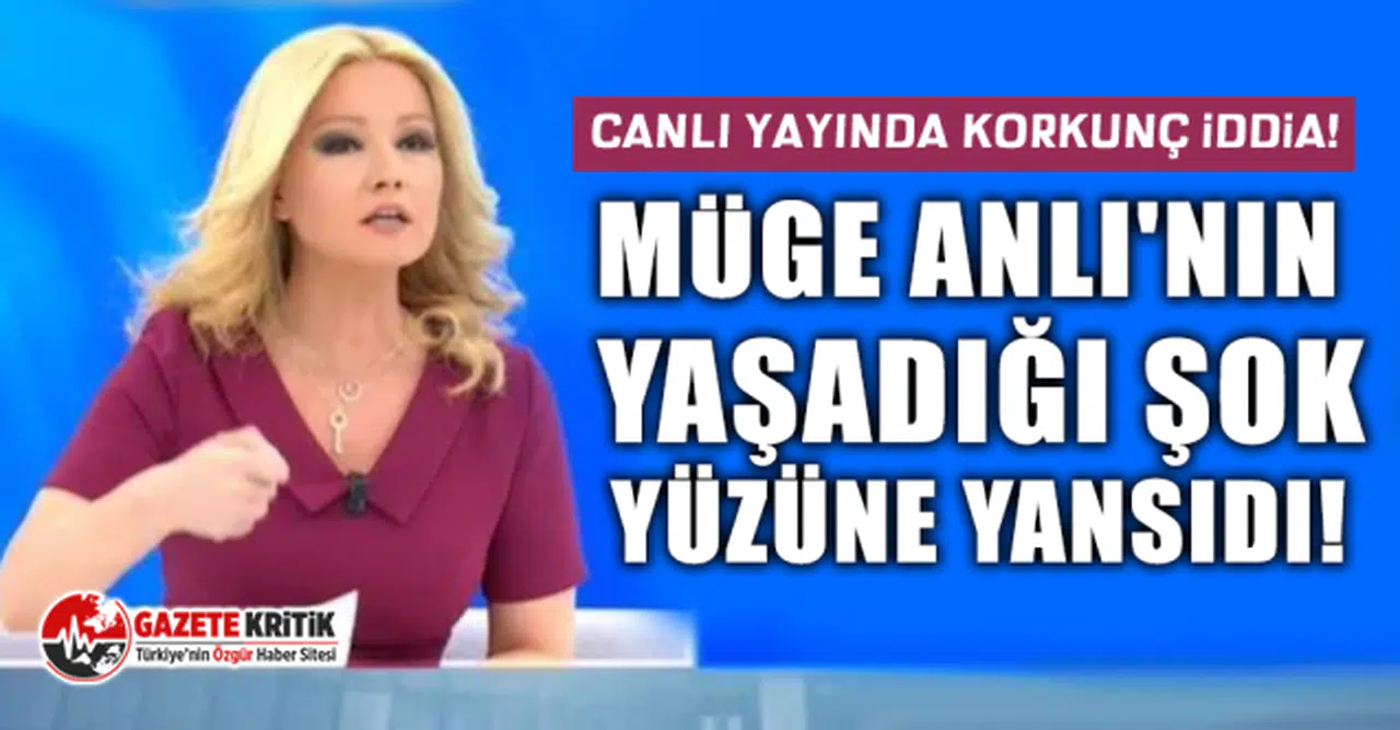 Canlı yayında korkunç iddia! Müge Anlı'nın yaşadığı şok yüzüne yansıdı!