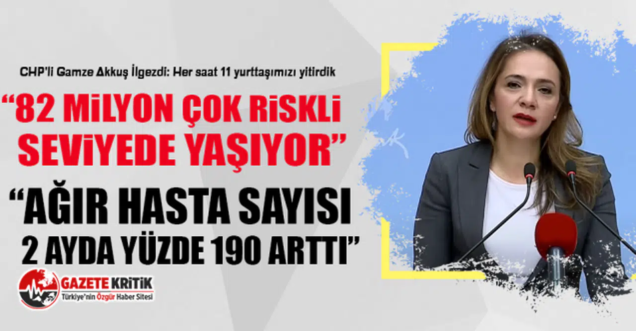 CHP'li Gamze Akkuş İlgezdi: Her saat 11 yurttaşımızı yitirdik