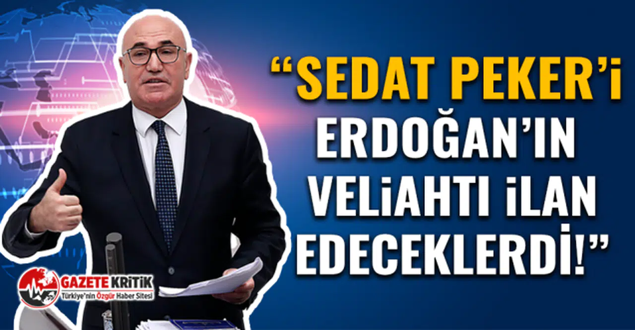 CHP’li vekil Mahmut Tanal, yandaşların Sedat Peker arşivini açtı!