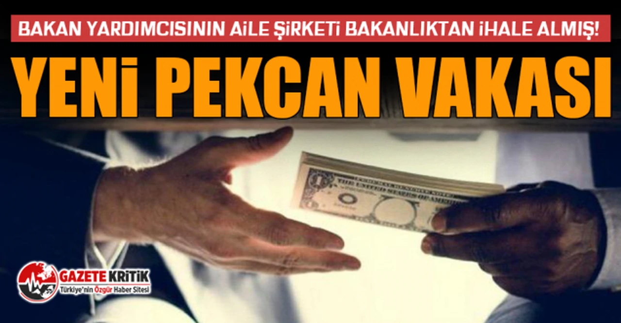 Bakan yardımcısının aile şirketi bakanlıktan ihale almış! Yeni Pekcan vakası