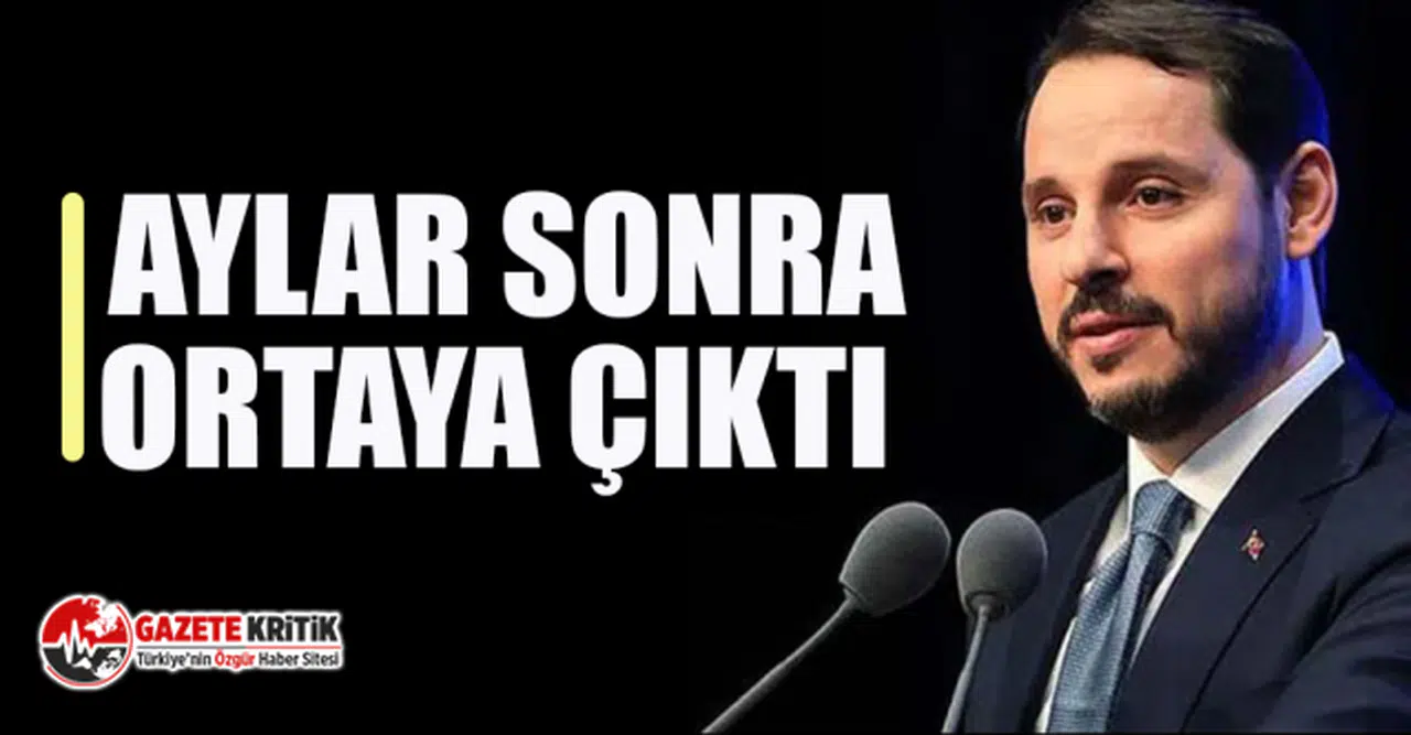 Berat Albayrak aylar sonra ortaya çıktı