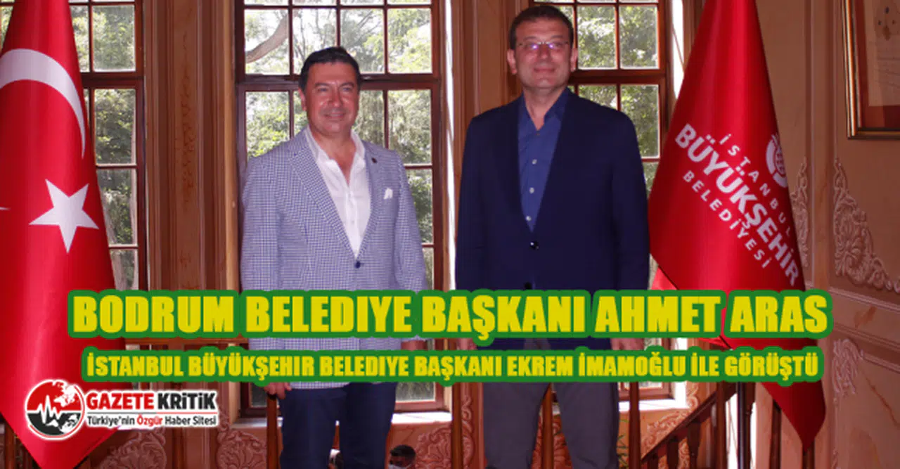 Bodrum Belediye Başkanı Ahmet Aras İstanbul Büyükşehir Belediye Başkanı Ekrem İmamoğlu İle Görüştü