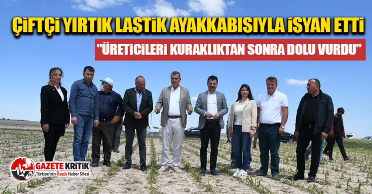 CHP'li Ayhan Barut: Çiftçi yırtık lastik ayakkabısıyla isyan etti