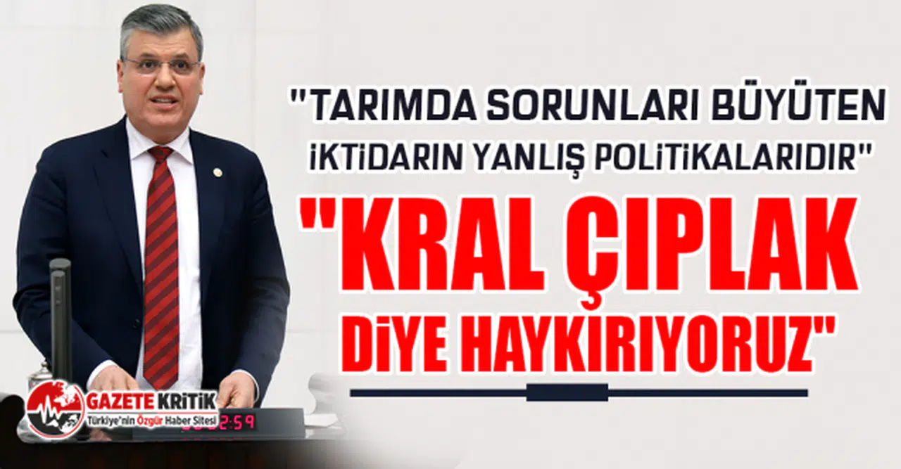 CHP'li Ayhan Barut: Tarımdaki sorunları anlattı, çözüm için çağrı yaptı